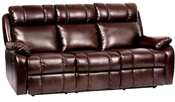 FDW Recliner Sofa Set Leather Sectional Sofa